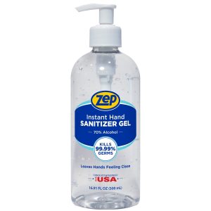 Zep Instant Hand Sanitizer Gel – Kills 99.99% of Germs – 16.91 oz