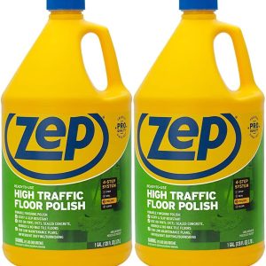 Zep High Traffic Floor Polish – Scuff Resistant Floor Shine – 1 Gallon