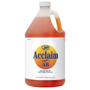 Zep Acclaim AB Antibacterial Hand Soap – Remove Soils and Decreases Bacteria – 1 Gallon