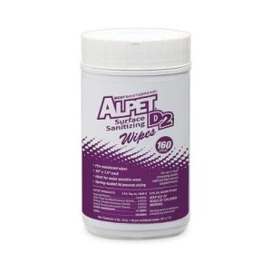 Alpet D2 Surface Sanitizing Wipes. Pre-Moistened