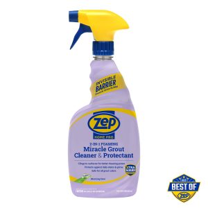 Zep Home Pro Foaming Miracle Grout Cleaner & Protectant - Protects Against Grime Buildup - 32 oz.