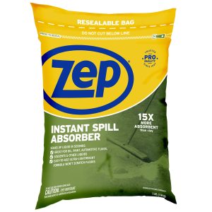Zep Instant Spill Absorber – 15x More Absorbent Than Clay – 3 lbs