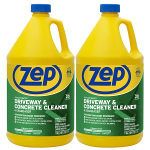 Zep Concentrated Driveway and Concrete Cleaner and Degreaser – Removes Grease and Oil Stains - 1 Gallon