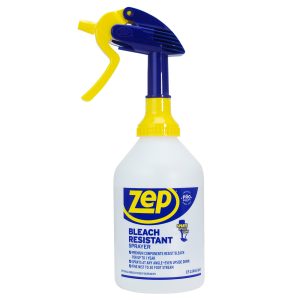 Zep Bleach Resistant Sprayer – Holds Chemicals including Bleach – 32 oz