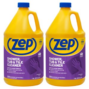 Zep Shower. Tub & Tile Cleaner – Eliminates Hard Water Stains – 1 Gallon