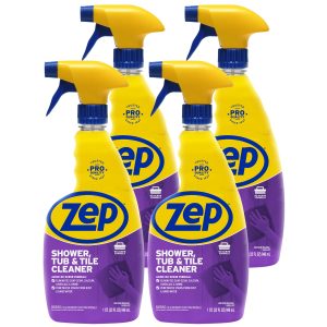 Zep Shower. Tub & Tile Cleaner – Eliminates Hard Water Stains – 32 oz