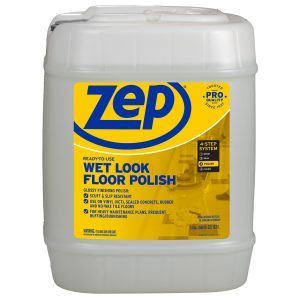 Wet-Look Floor Polish – Enhances Hard Floor Appearance – 5 Gallon